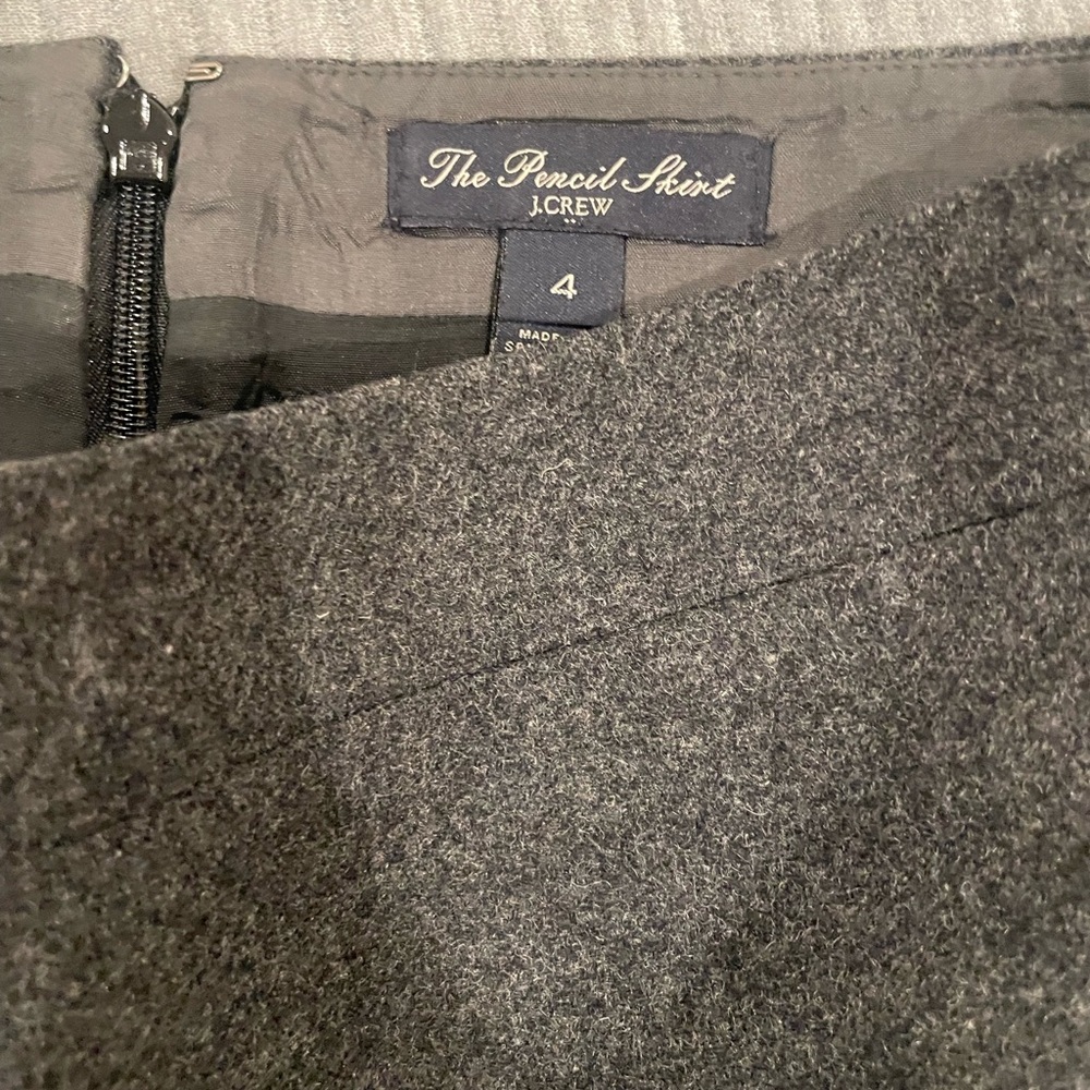 J.Crew pencil skirt grey